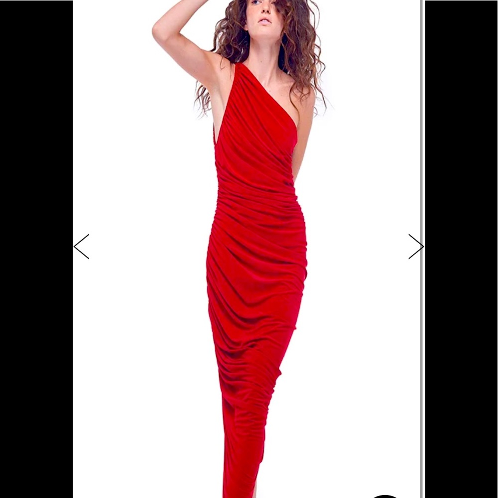Norma Kamali Gown sz xs Red